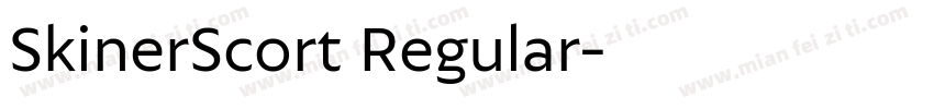 SkinerScort Regular字体转换